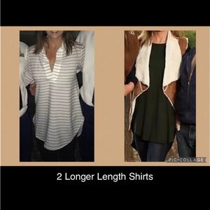 2 Longer Length Shirts